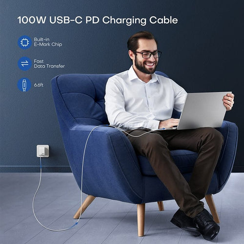 100w usb c pd charging cable