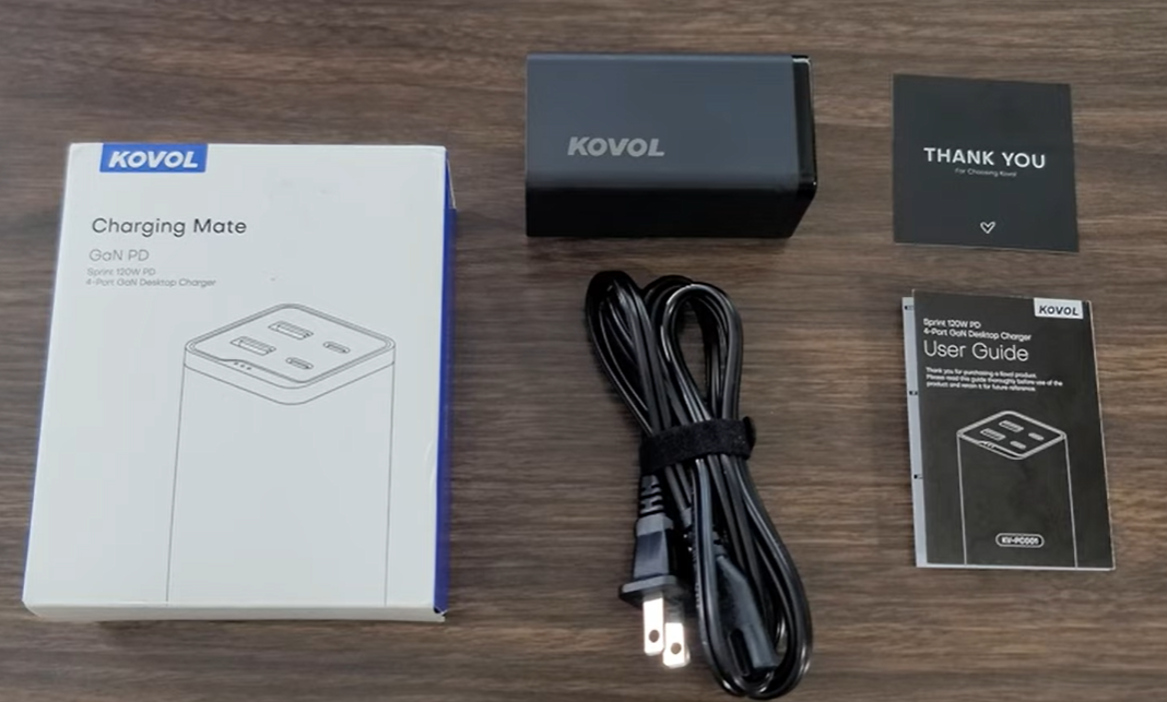 Kovol sprint 120w 4 port fast laptop/smartphone charger review