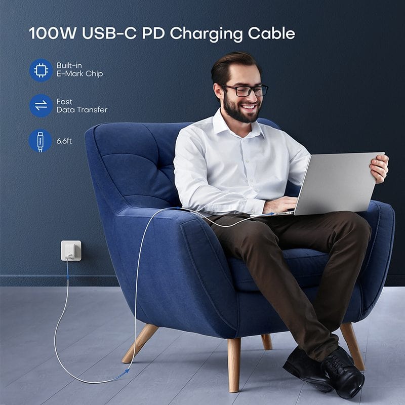 cargador usb todo en uno usb c 65w with pd fast charge pw5293bk