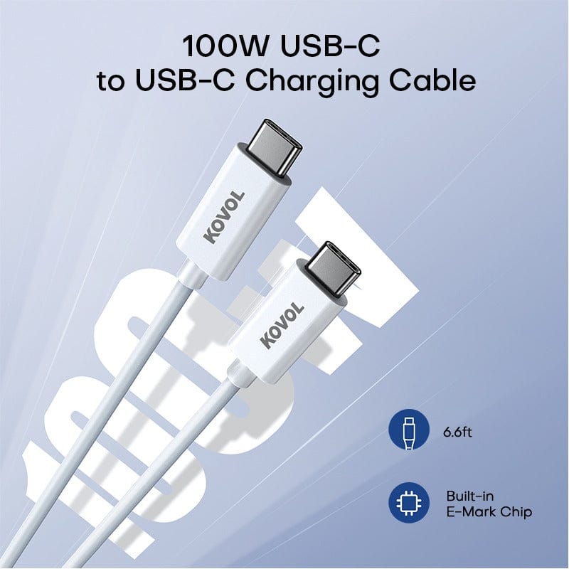 100w USB-C to USB-C charging cable
