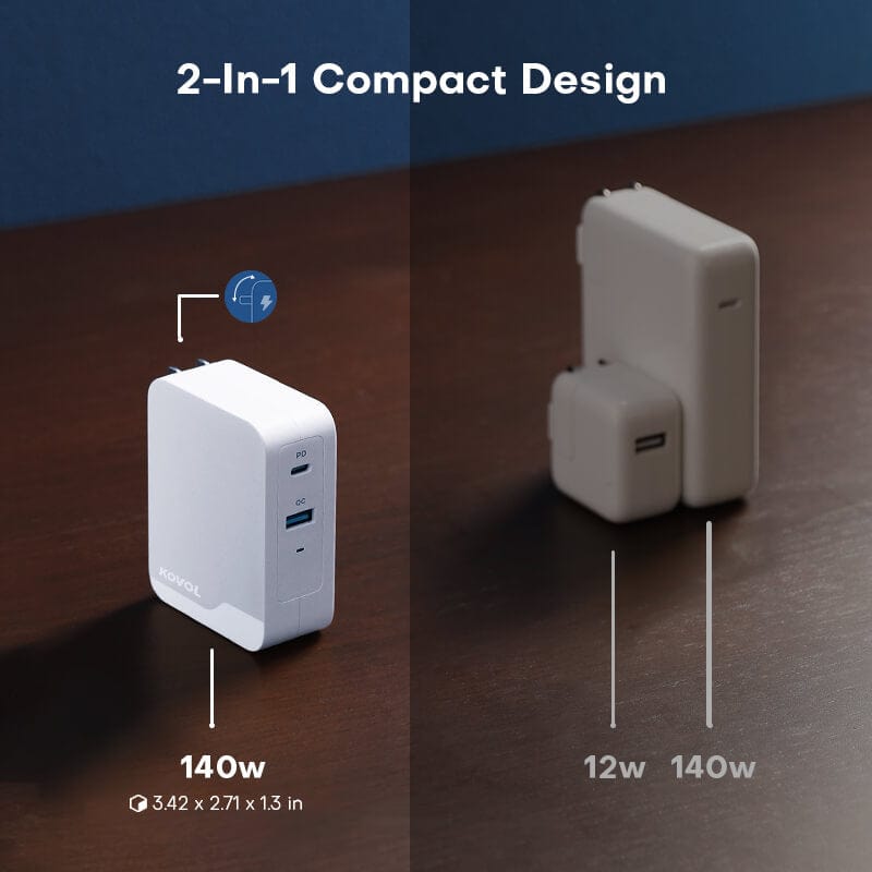 2 in 1 compact design