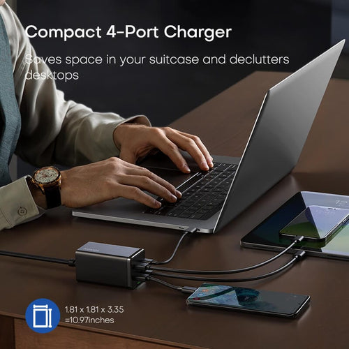 compact 4 port charger