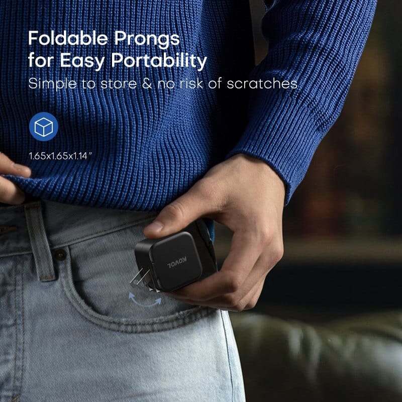 foldable prongs for easy portability