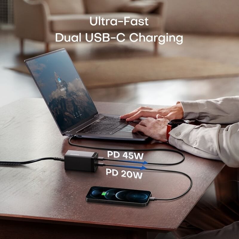 ultra-fast dual usb c charging